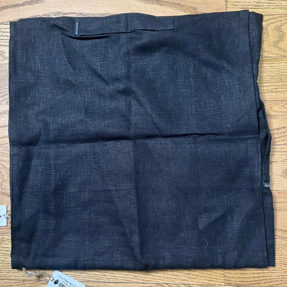 ELEISH VAN BREEMS HOME AXLINGS LINEN BLACK PILLOW SHAM‎